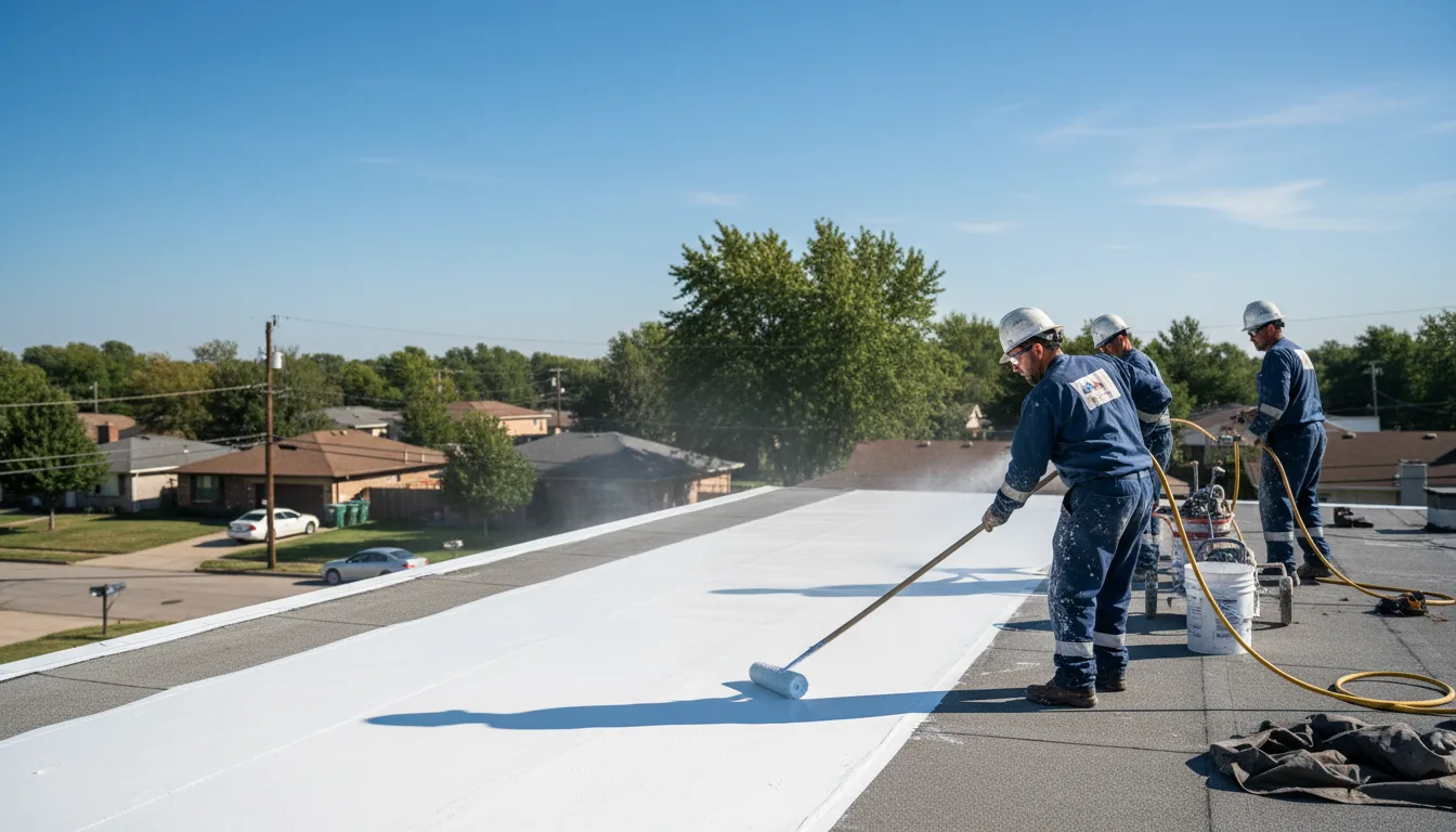 Commercial roof coating in White Cloud, MI near me